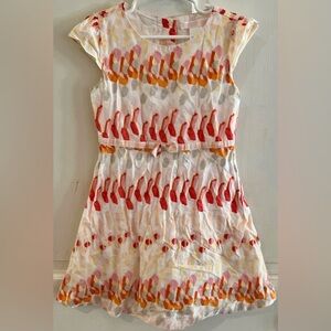 Janie And Jack Size 5 Watercolor Poppy Dress